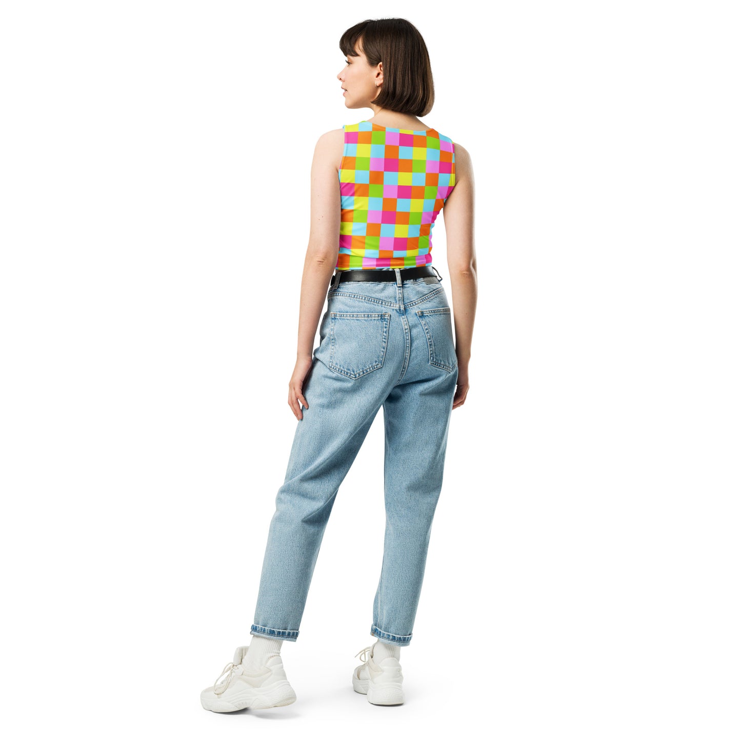 Vibrancy Checkered Crop Top