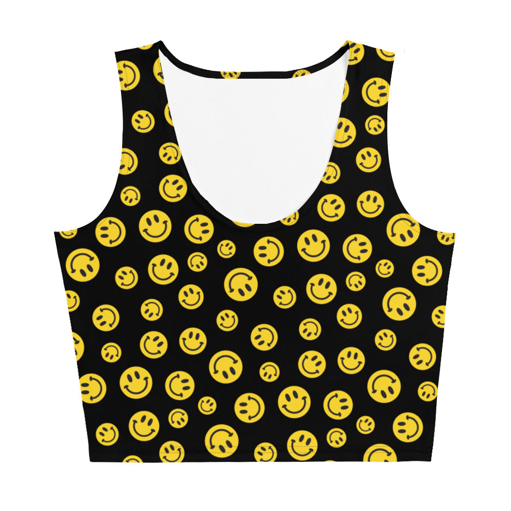 Yellow Smile Crop Top