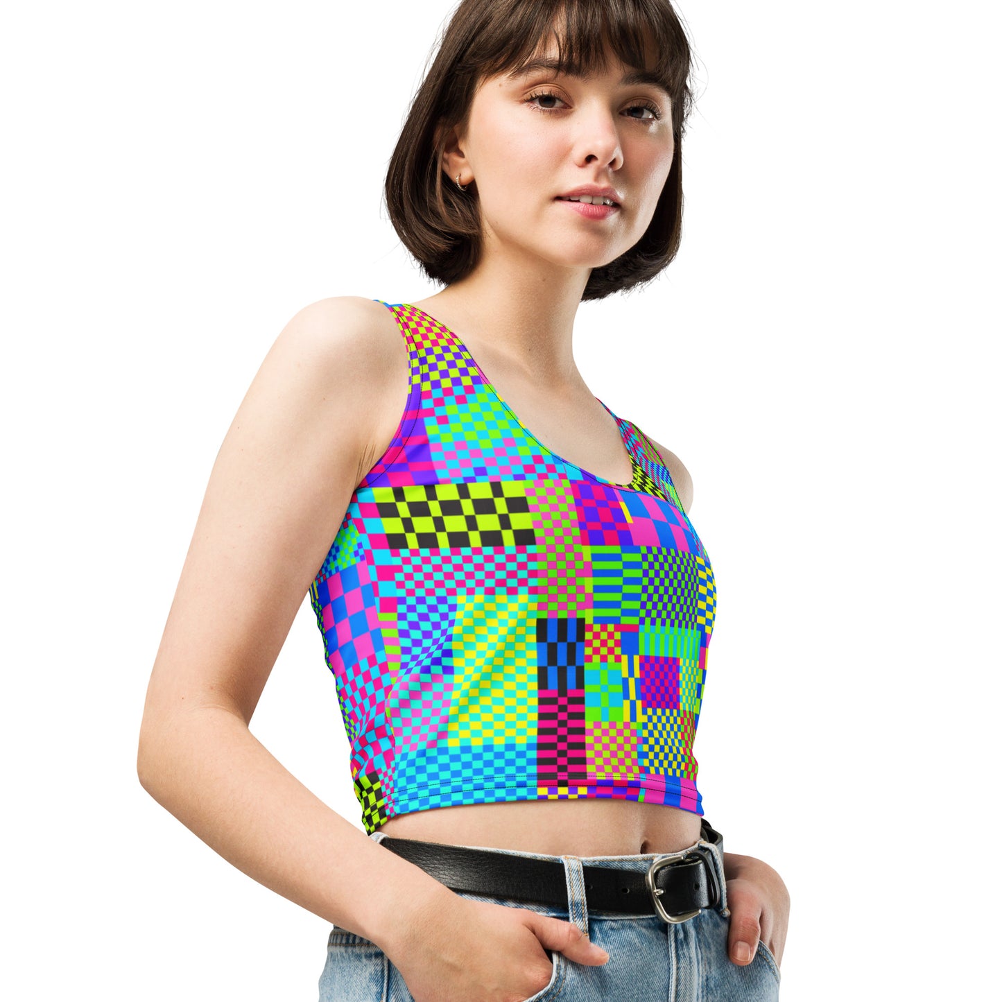 Glitch Crop Top