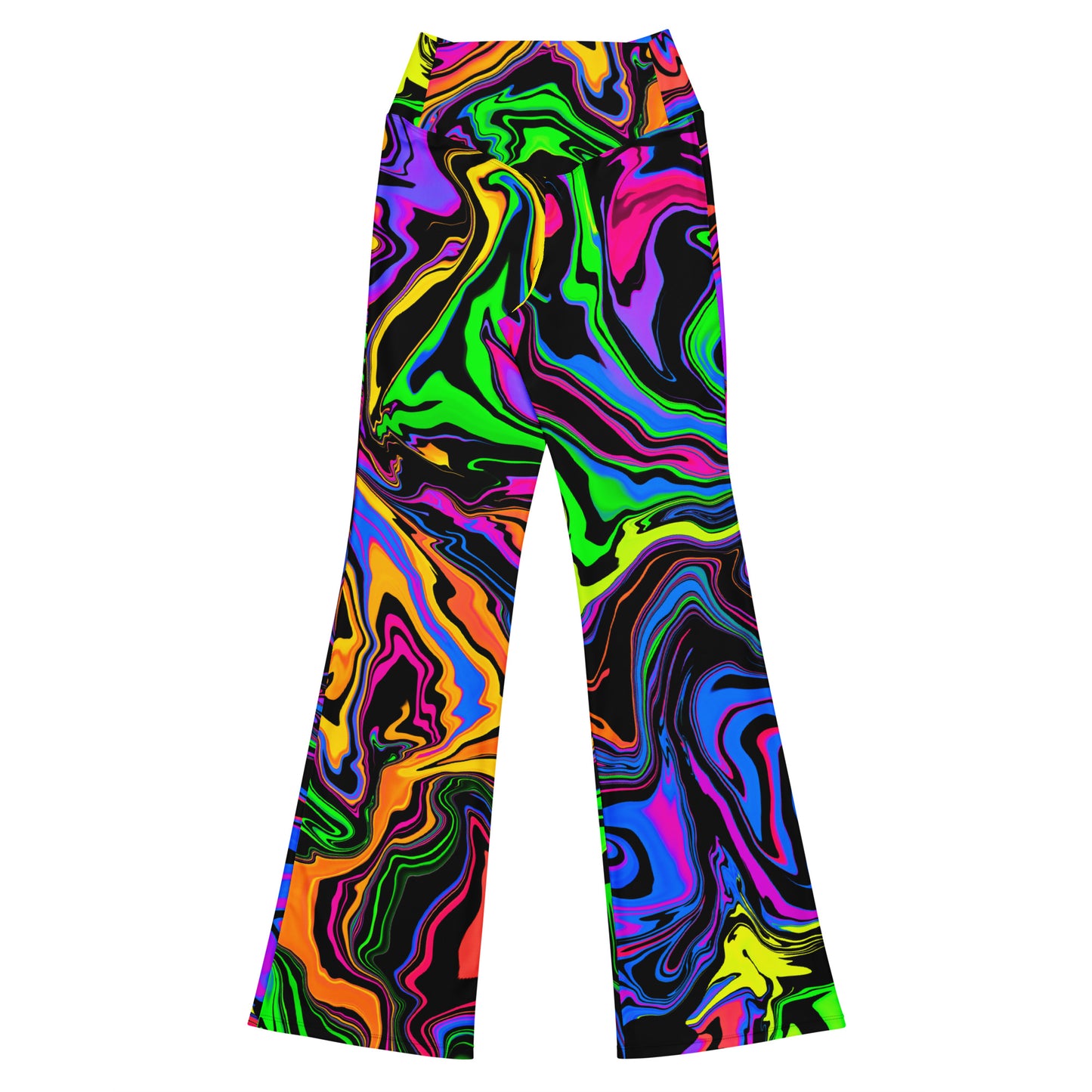 Dark Rainbow Flare Pants