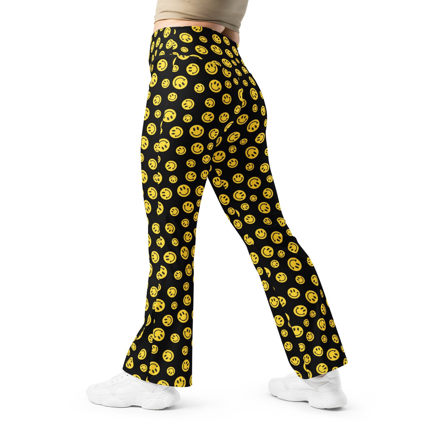 Yellow Smile Flare Pants