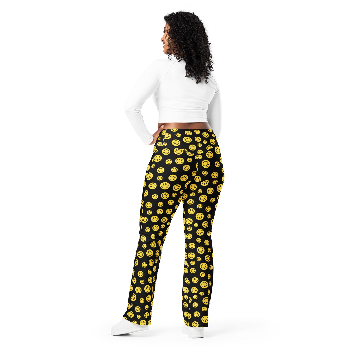 Yellow Smile Flare Pants