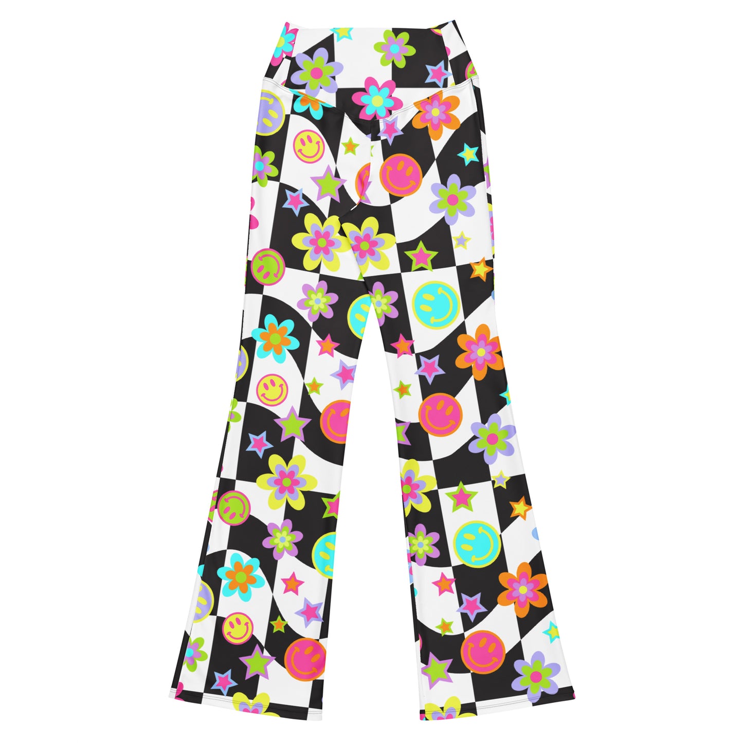 Groovy Checker Flare Pants