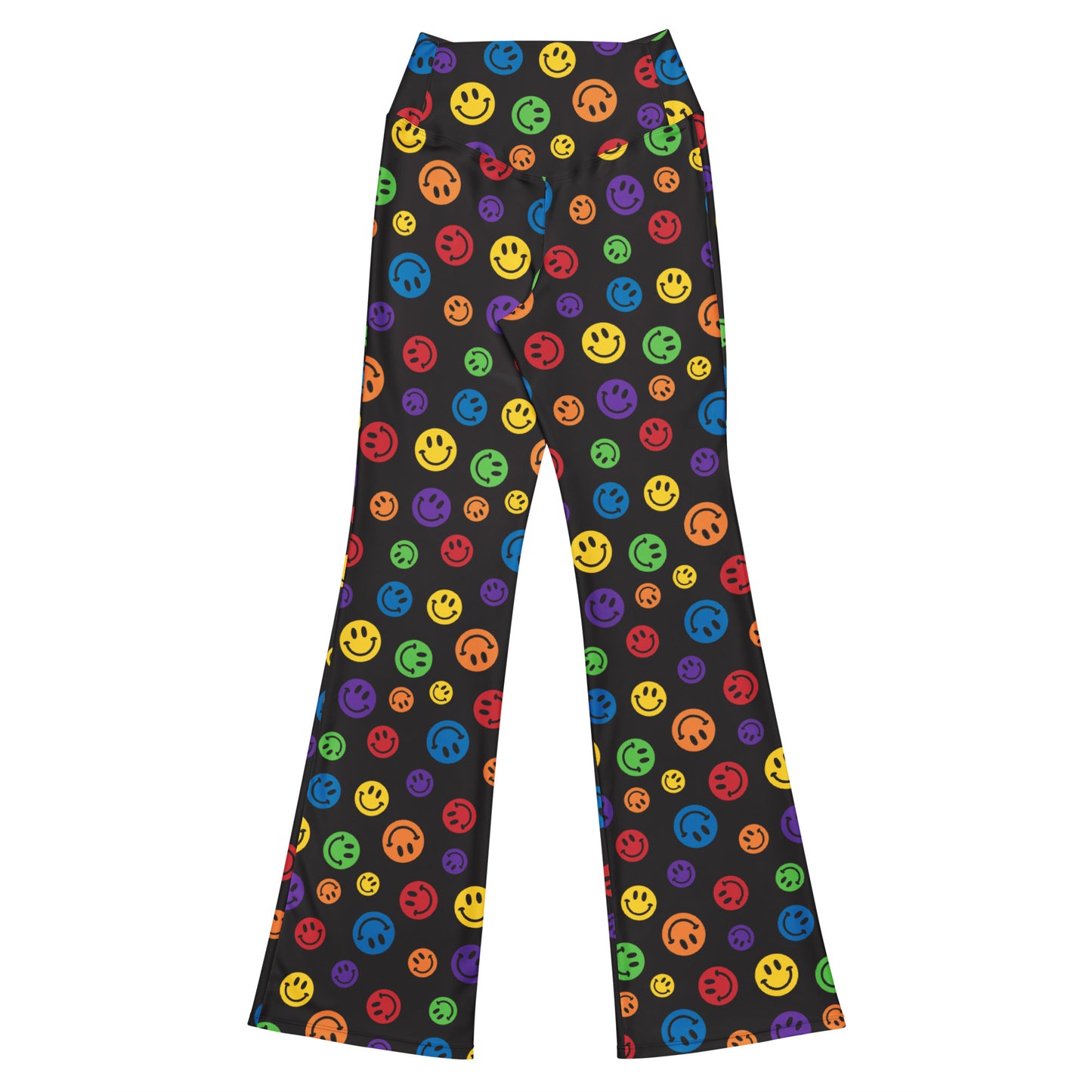 Rainbow Smiles Flare Pants