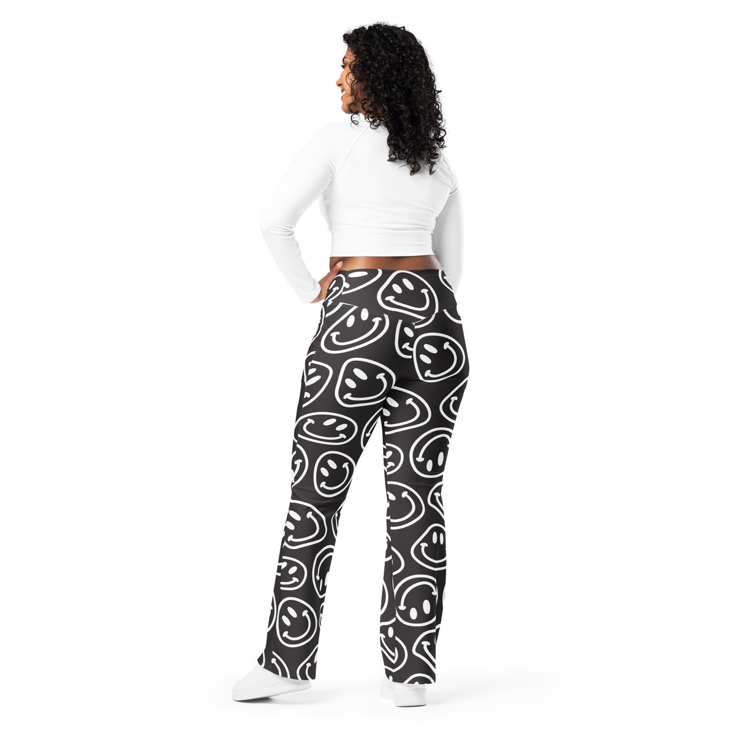 B&W Smiles Flare Pants