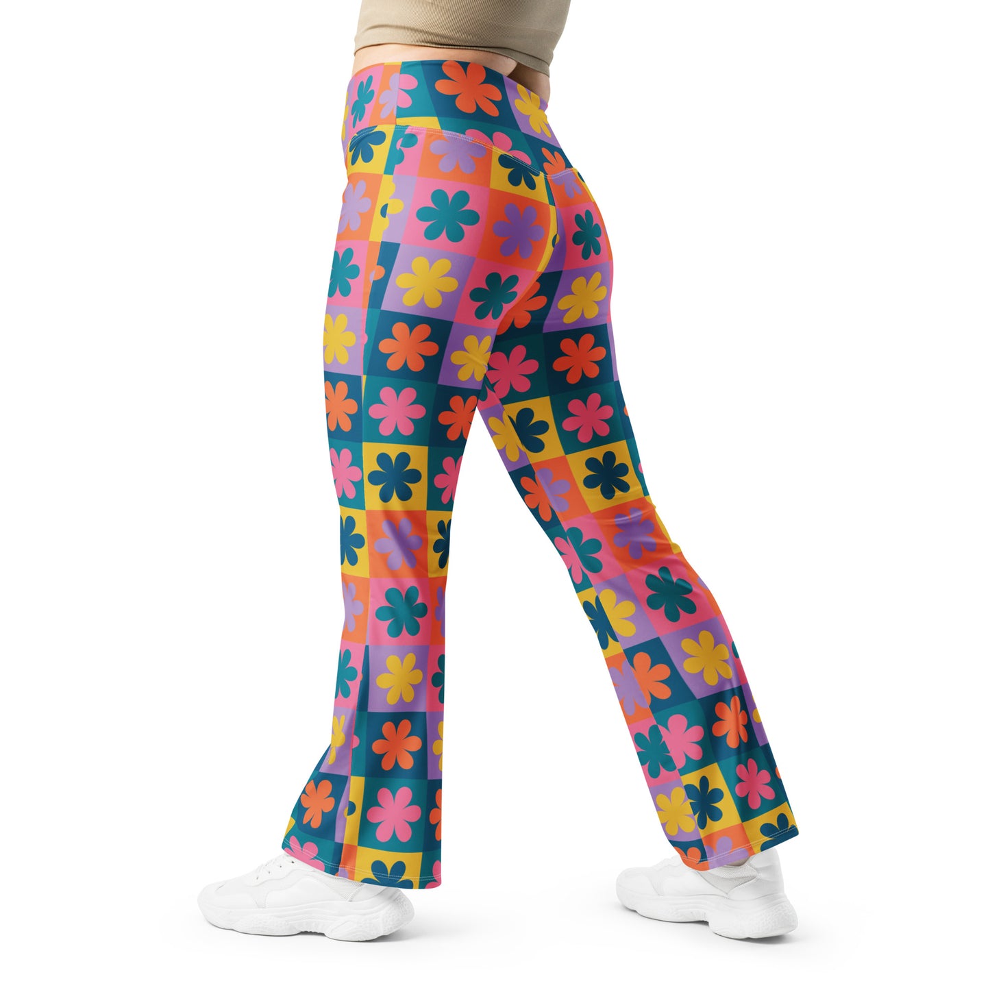 Retro Daisy Flare Pants