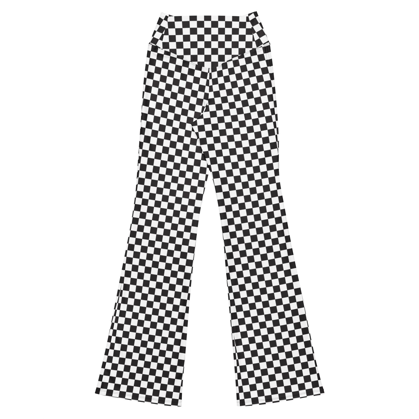 Checkered Flare Pants