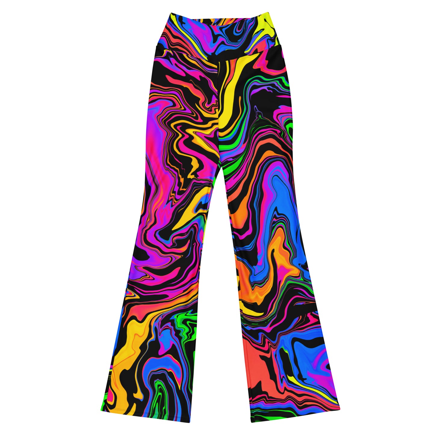 Dark Rainbow Flare Pants