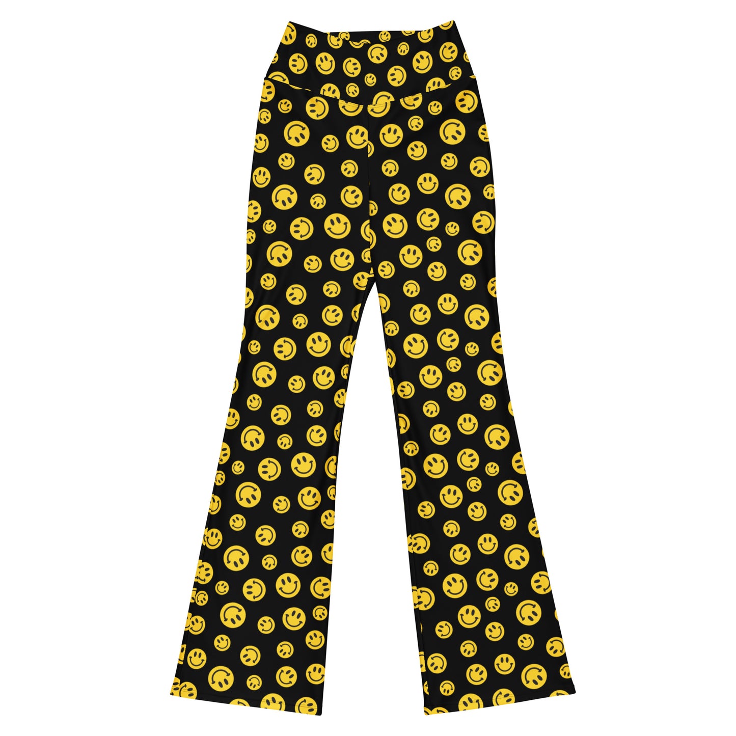 Yellow Smile Flare Pants