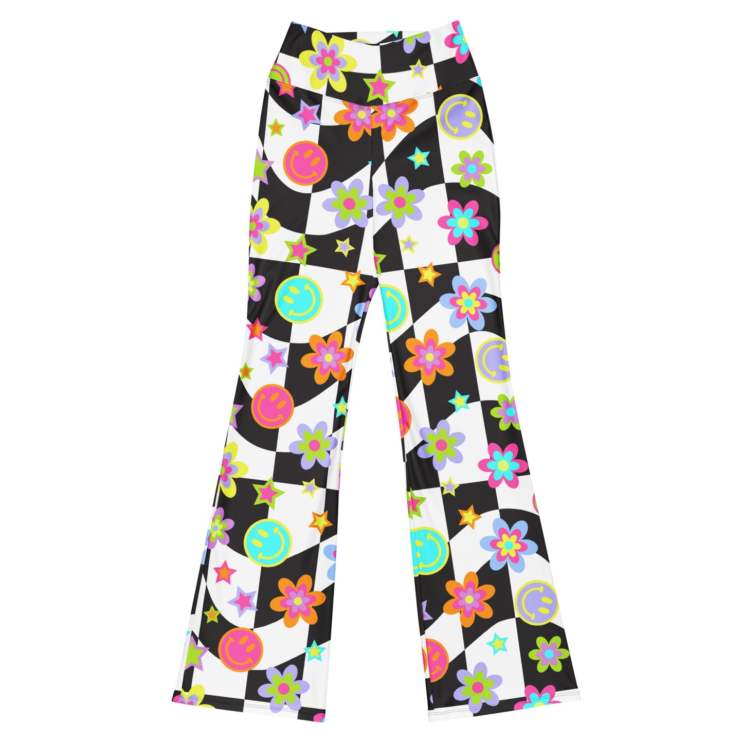 Groovy Checker Flare Pants