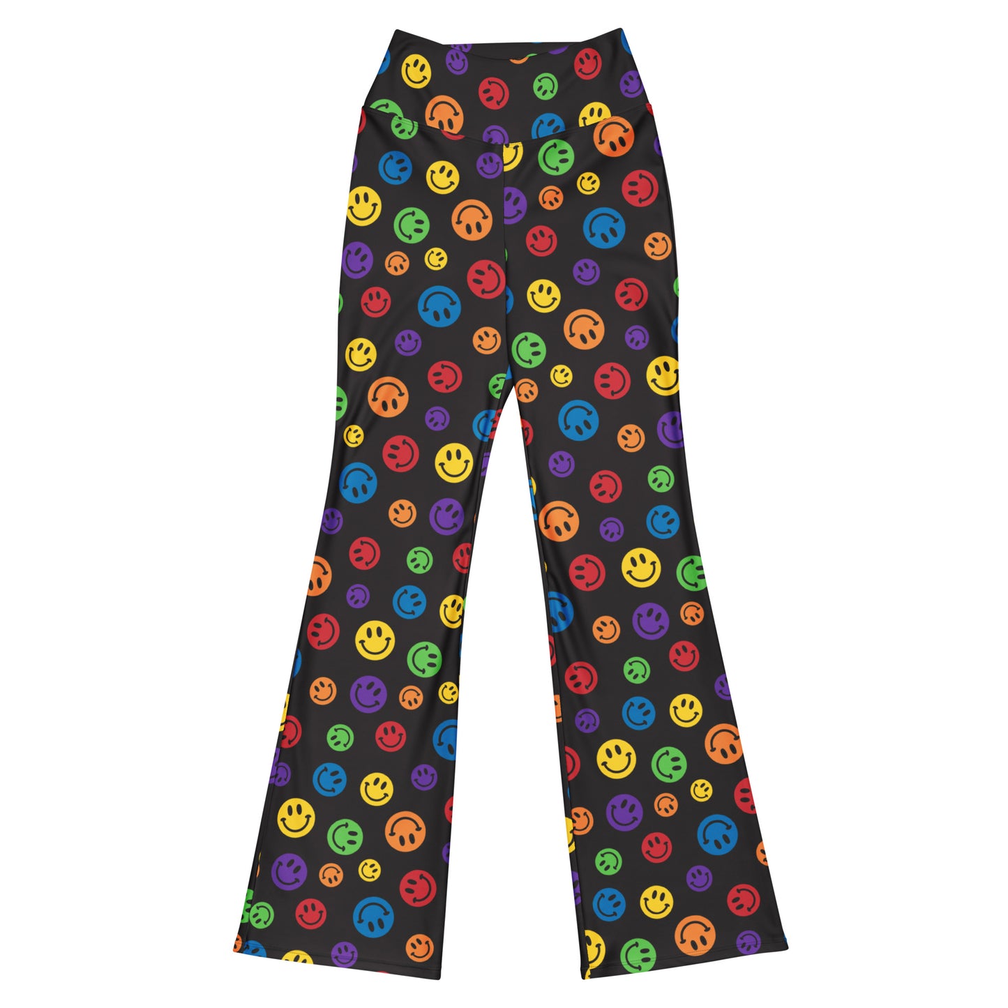 Rainbow Smiles Flare Pants