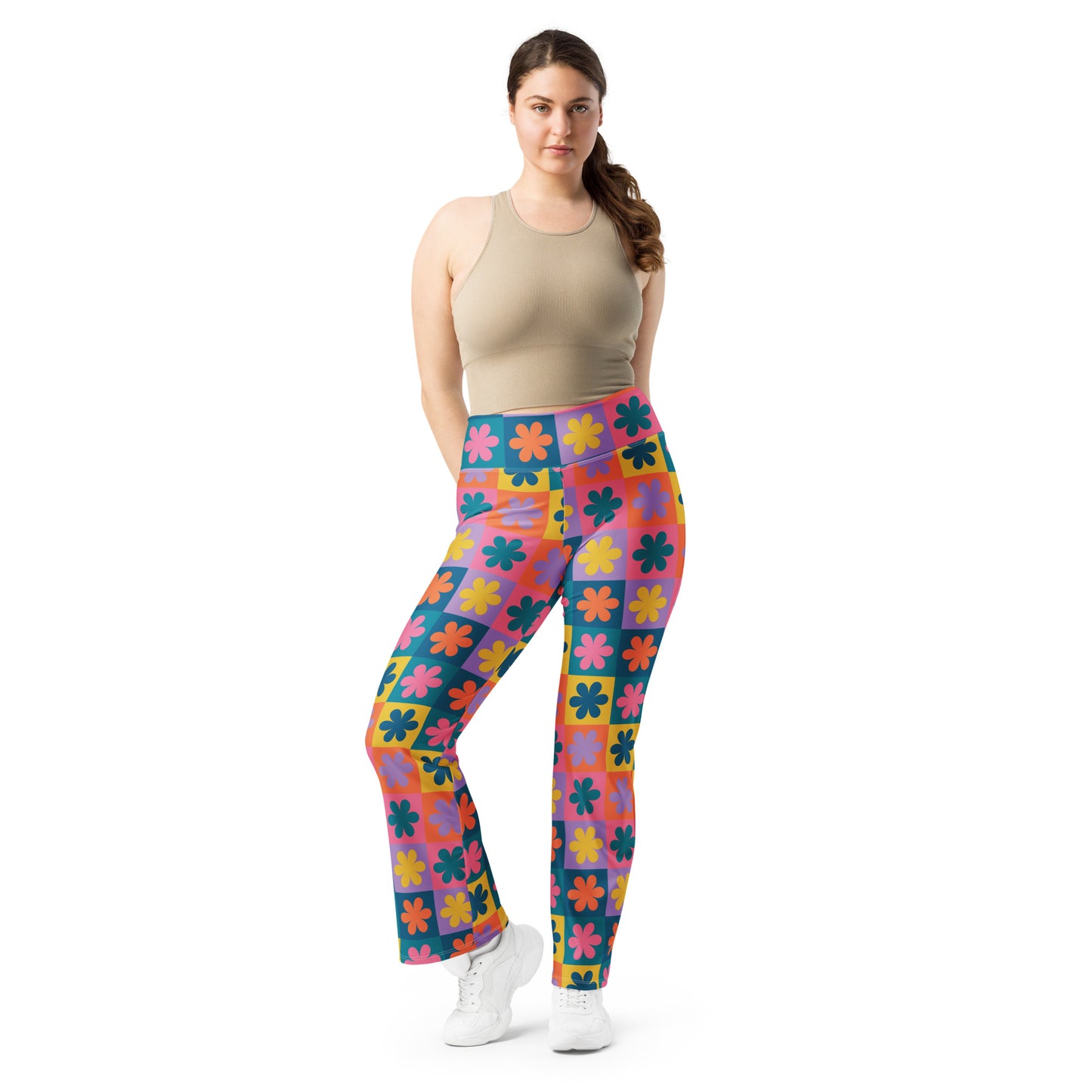 Retro Daisy Flare Pants