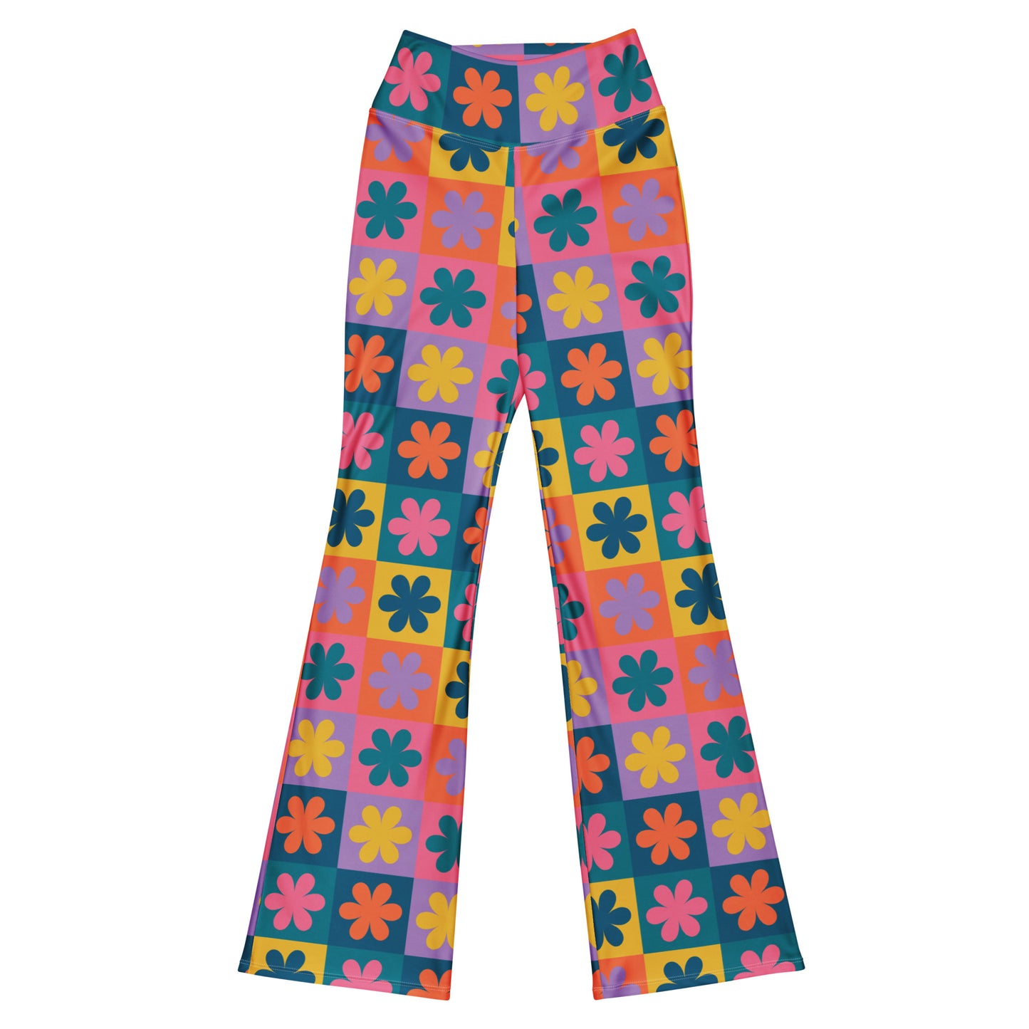 Retro Daisy Flare Pants