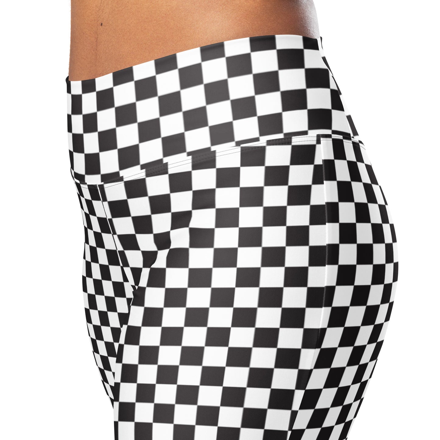 Checkered Flare Pants