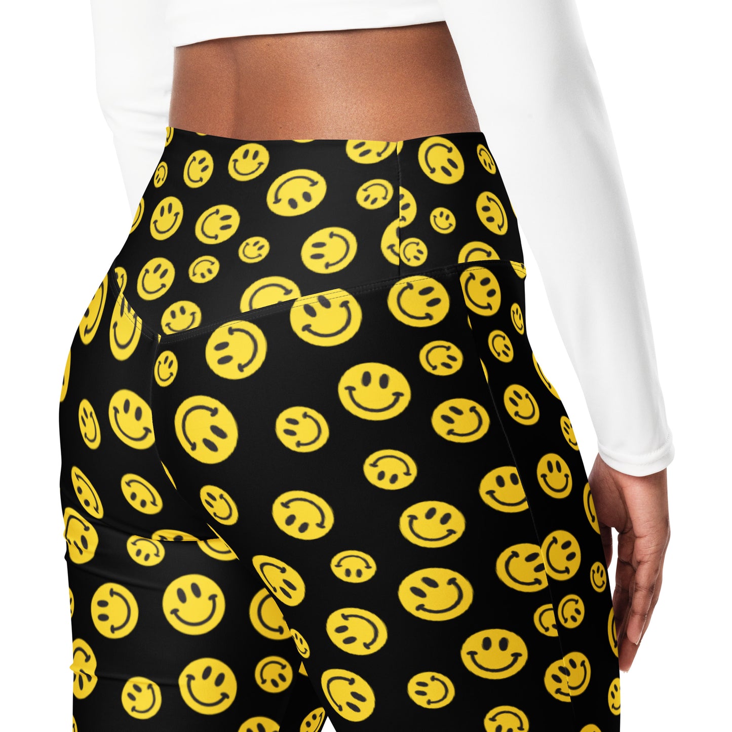 Yellow Smile Flare Pants