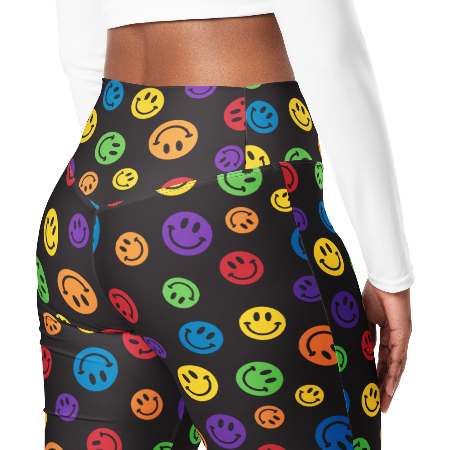 Rainbow Smiles Flare Pants