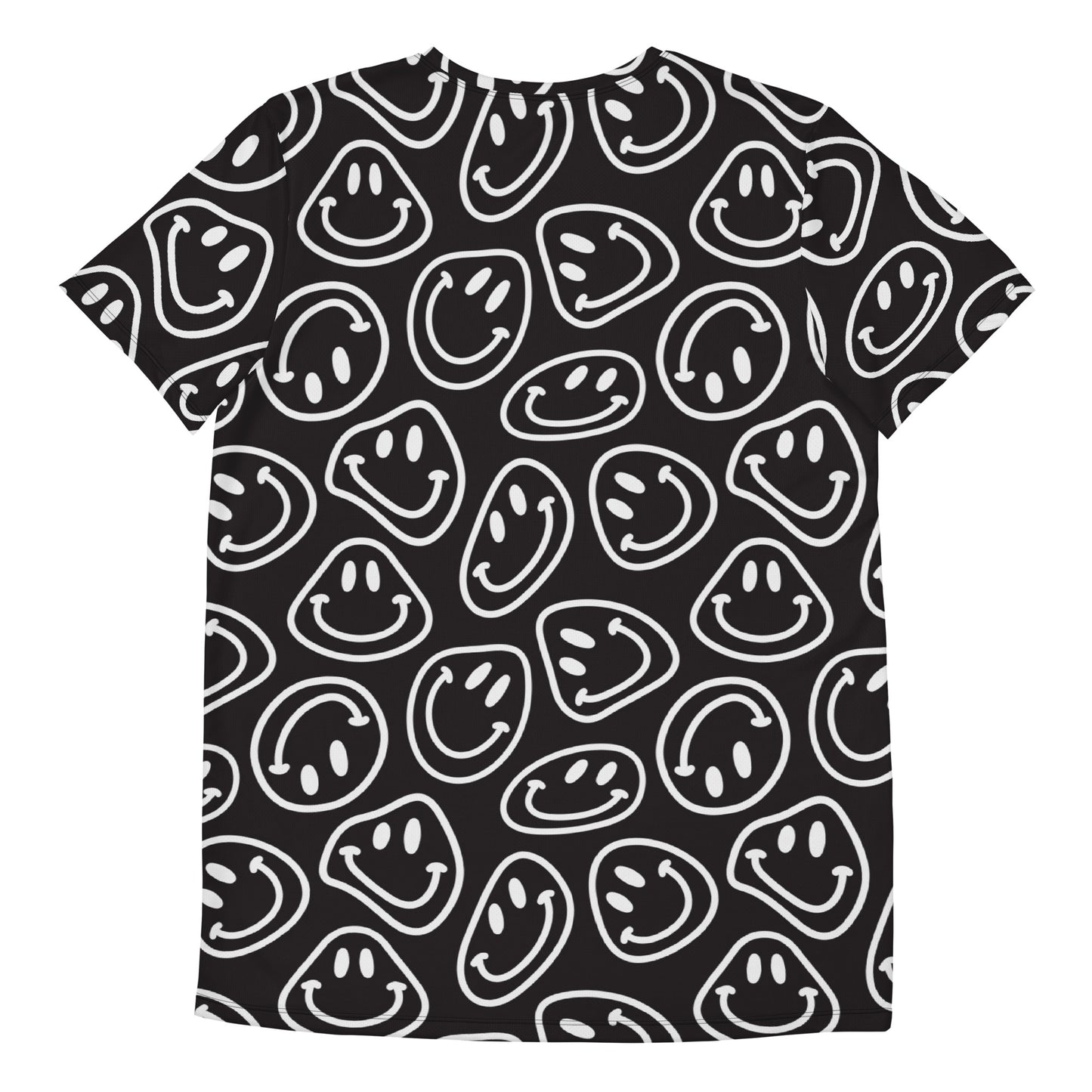 B&W Smiles Athletic T-shirt