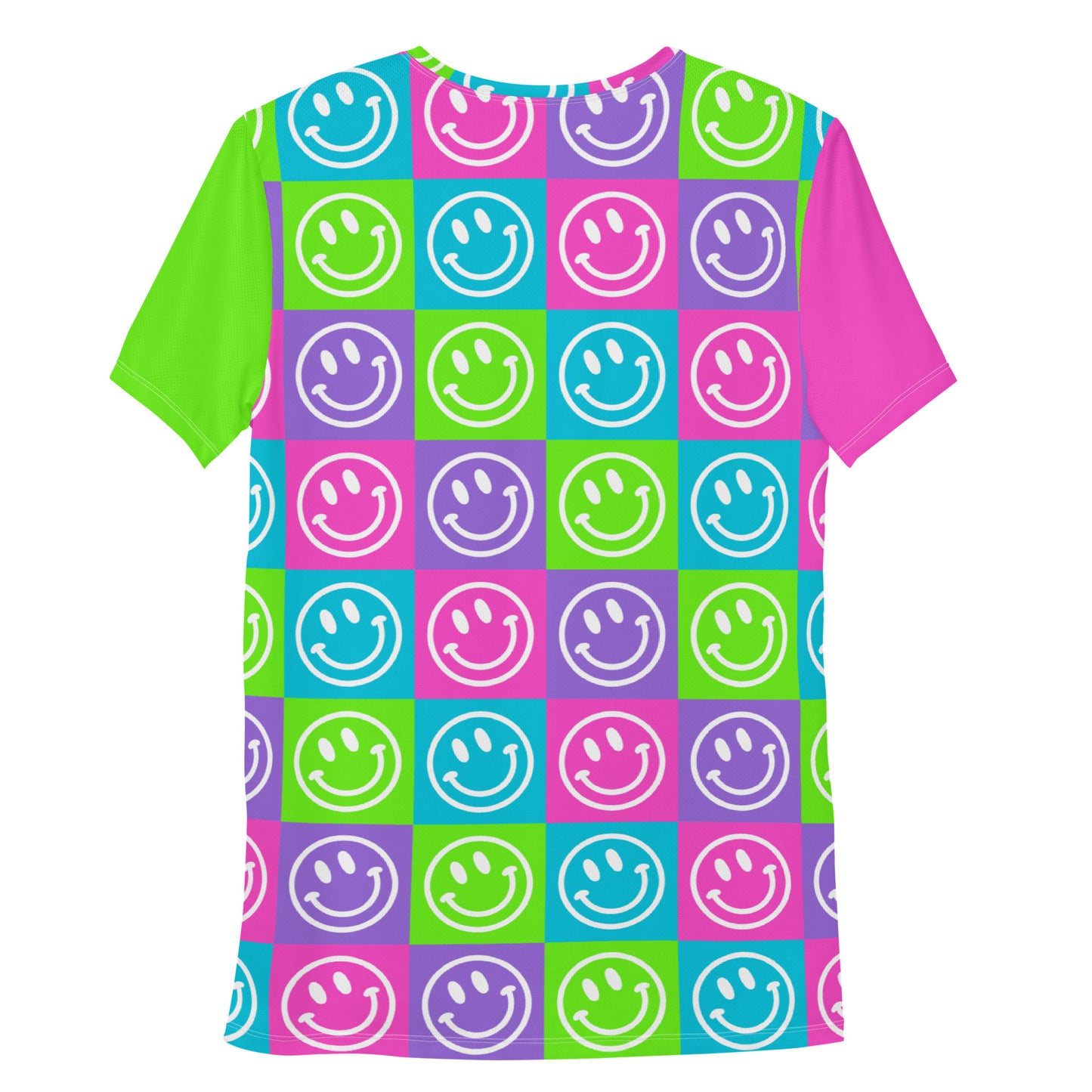 Bright Checker Smile Athletic T-shirt