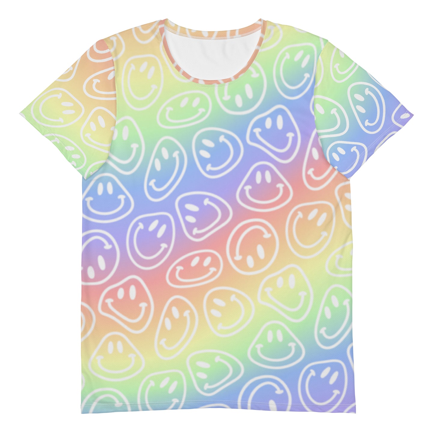 Pastel Smiles Athletic T-shirt