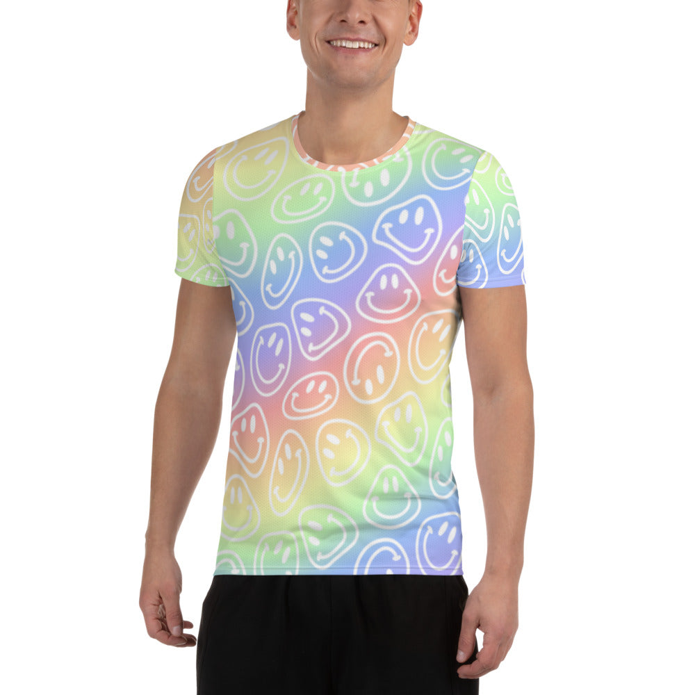 Pastel Smiles Athletic T-shirt