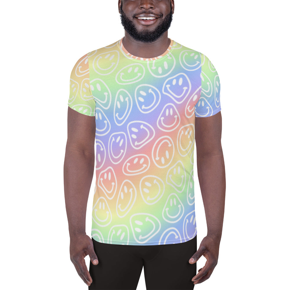 Pastel Smiles Athletic T-shirt