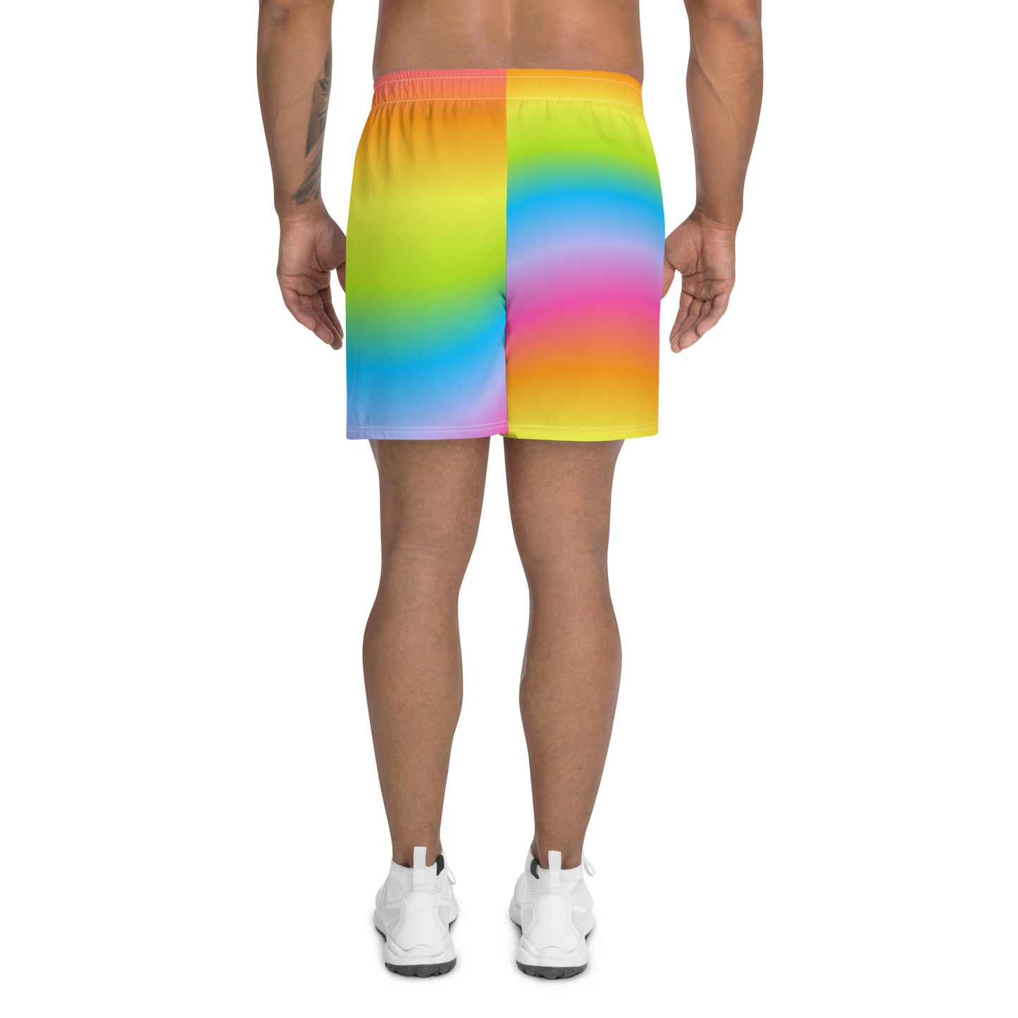 Bright Rainbow Men's Athletic Shorts