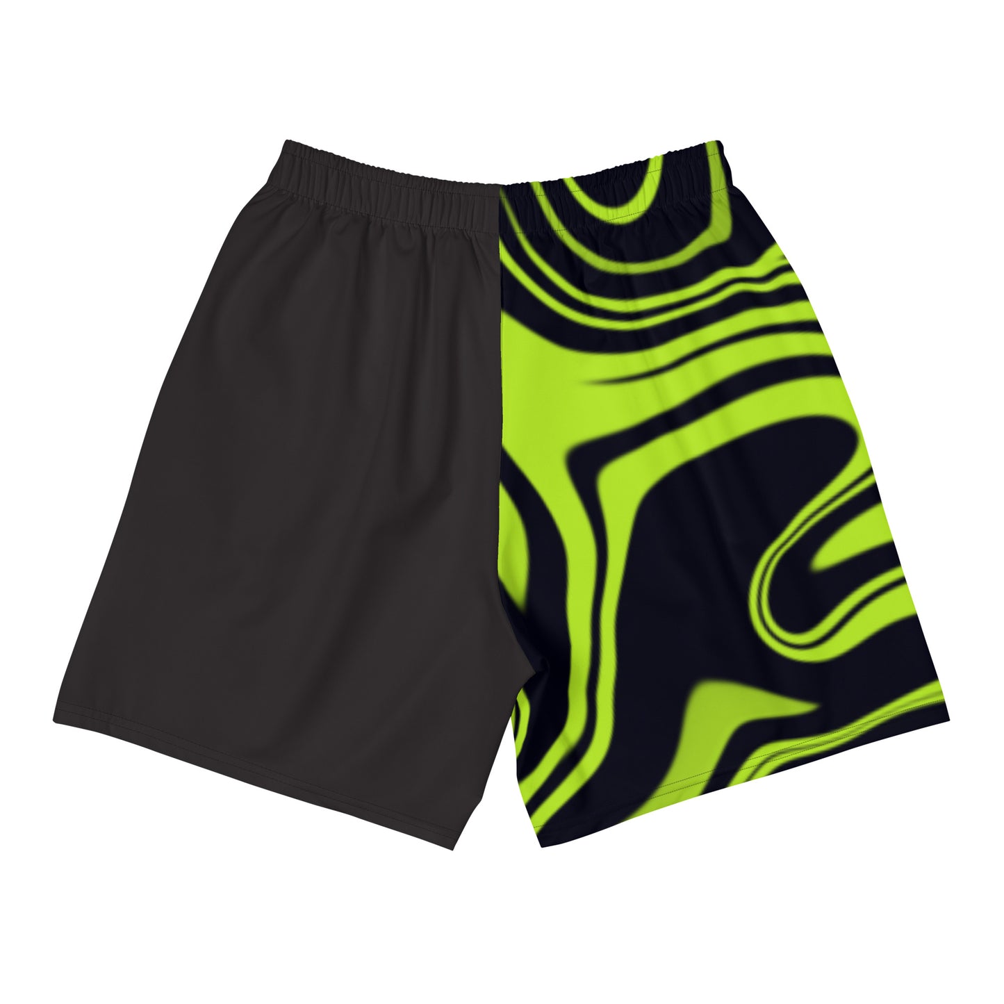 Green Swirl Men's Athletic Shorts