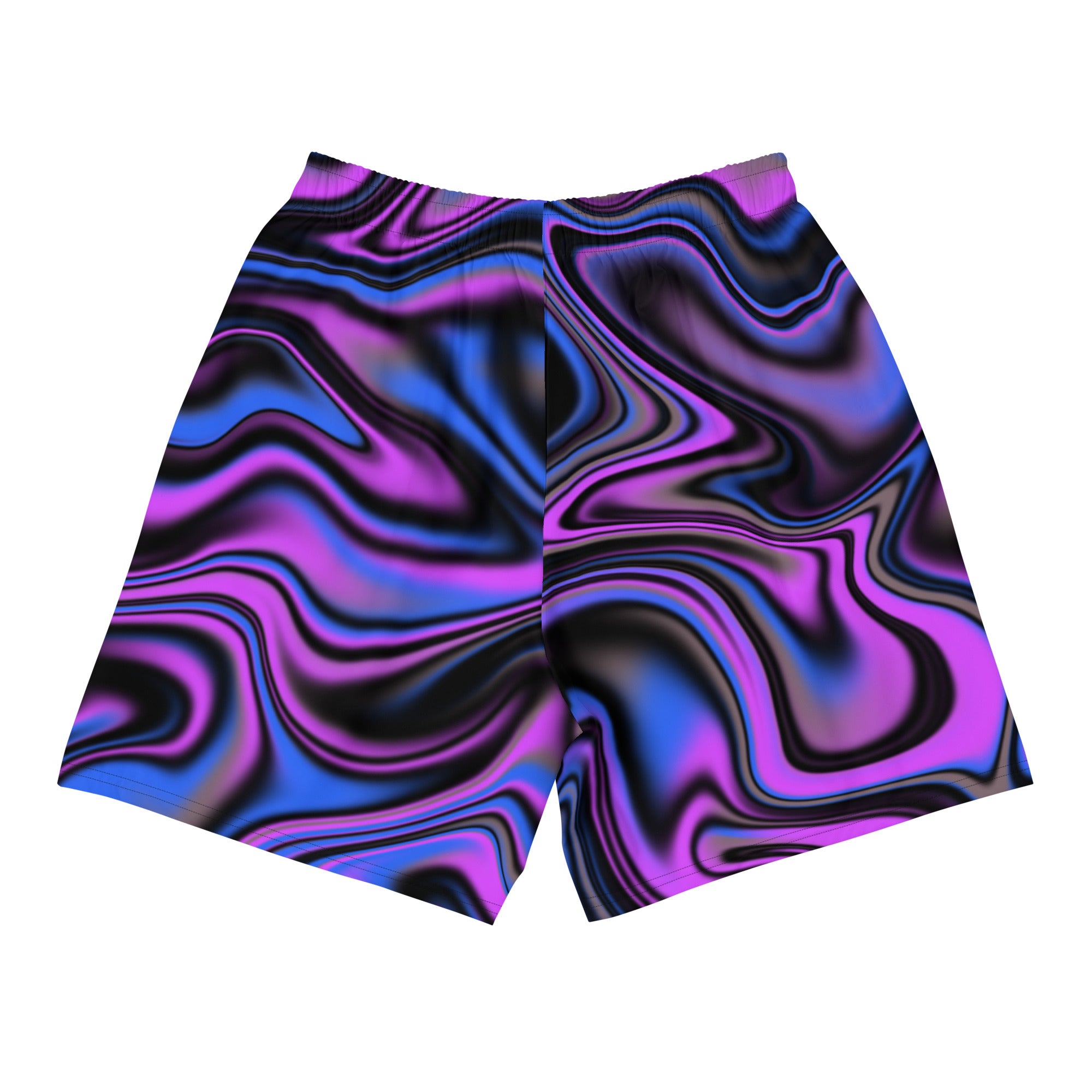 Purple Swirl Men s Athletic Shorts