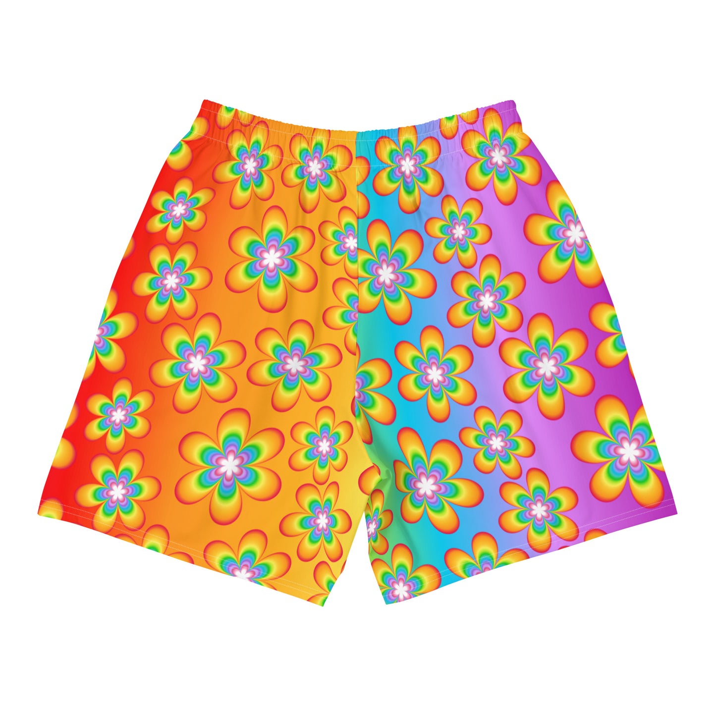 Rainbow Bloom Men's Athletic Shorts