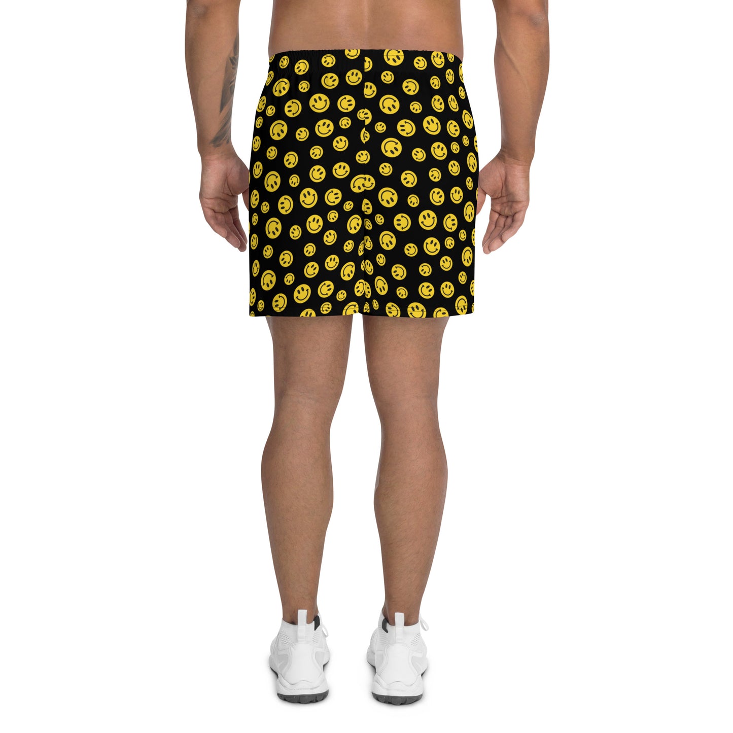 Yellow Smile Men's Athletic Shorts