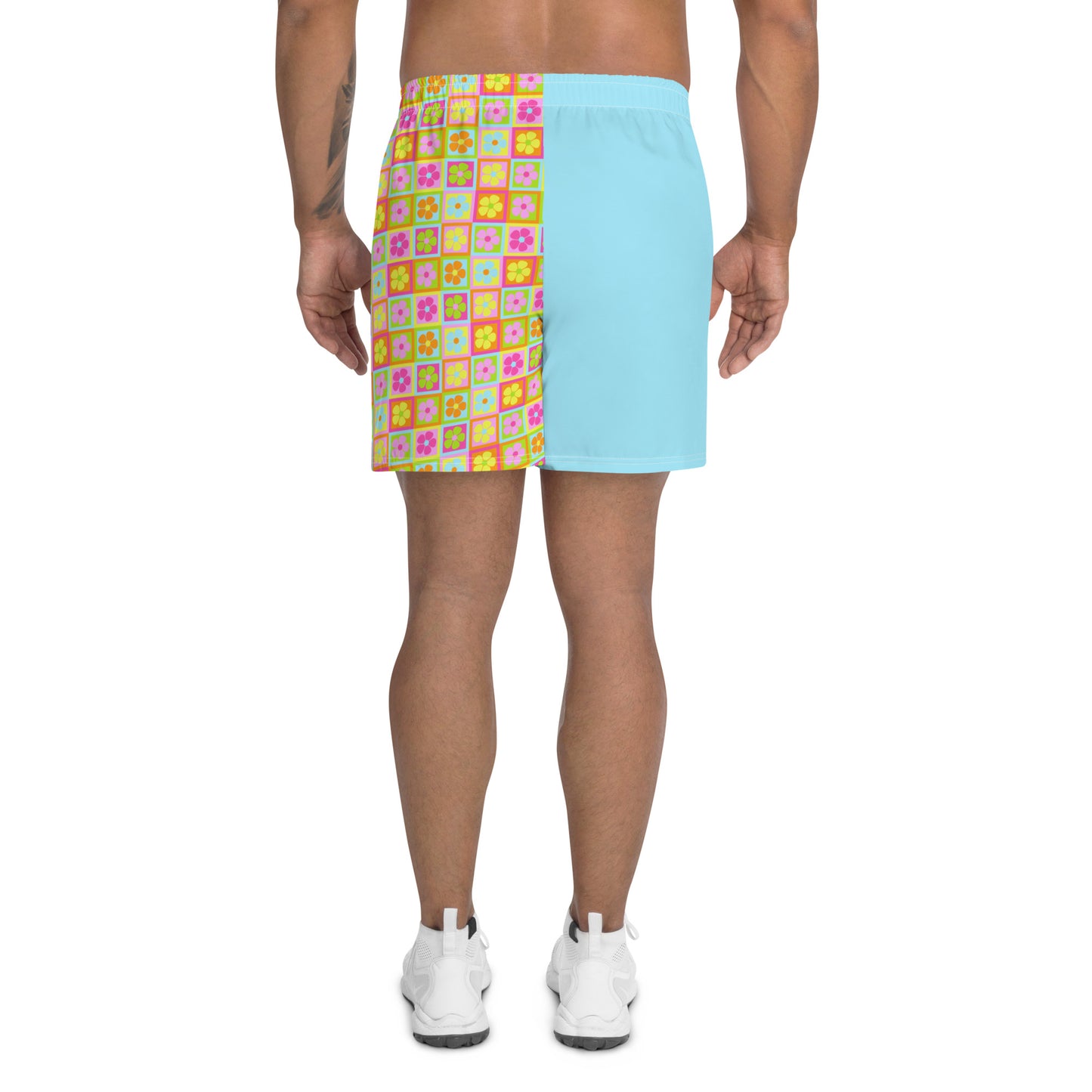 Full Bloom | Light Blue Men's Athletic Shorts