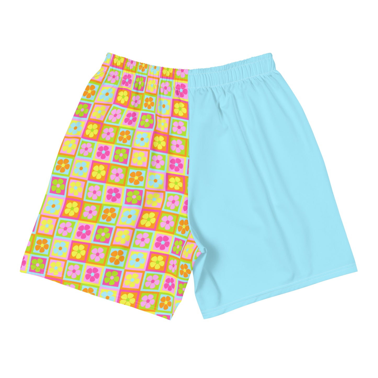 Full Bloom | Light Blue Men's Athletic Shorts