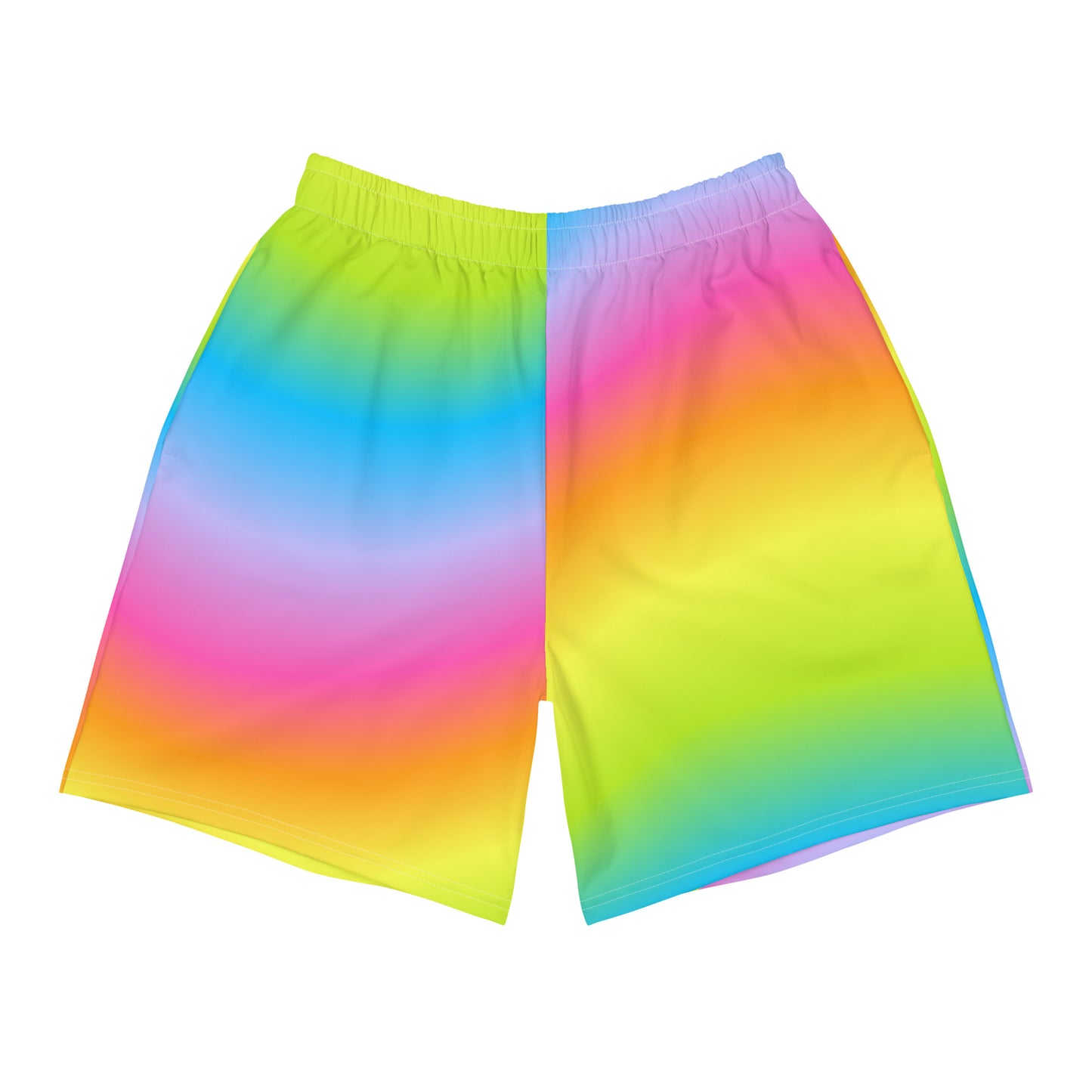 Bright Rainbow Men's Athletic Shorts