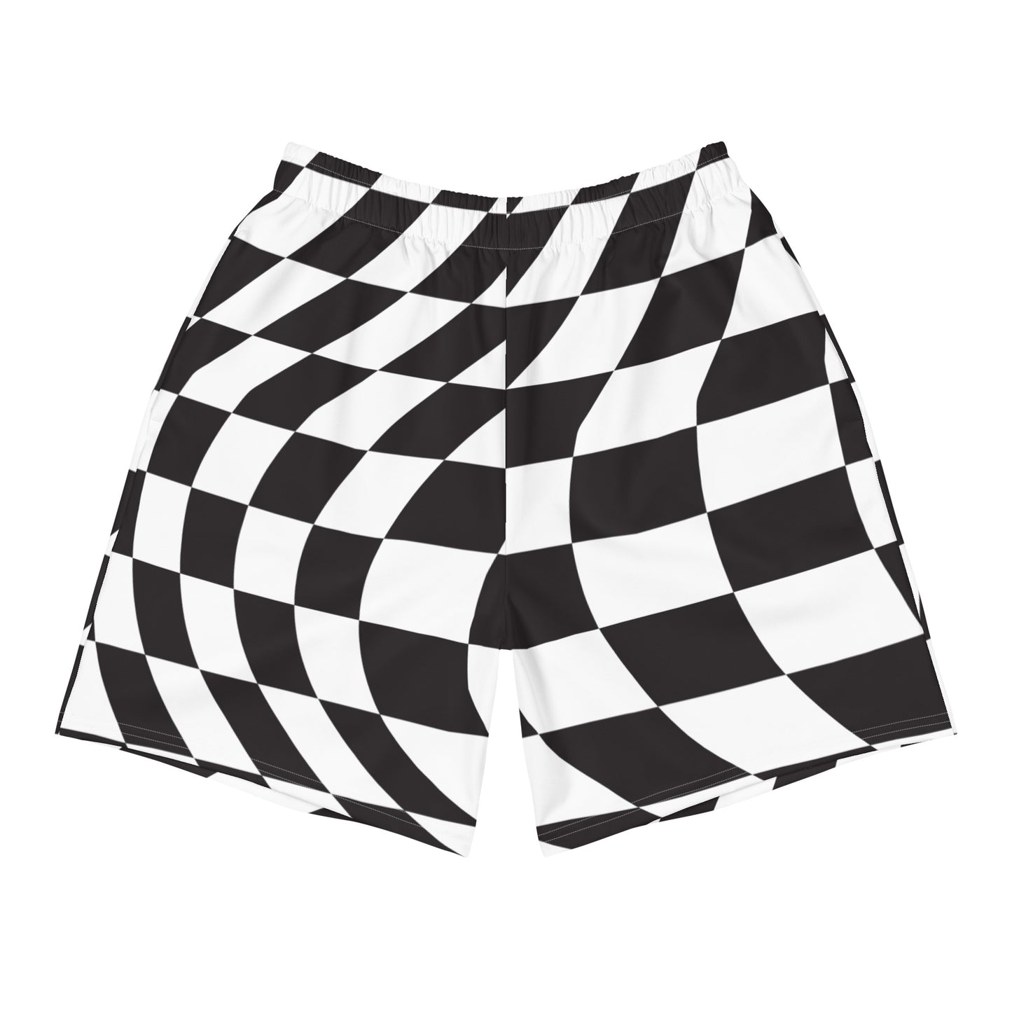 Trippy Checker Men's Athletic Shorts