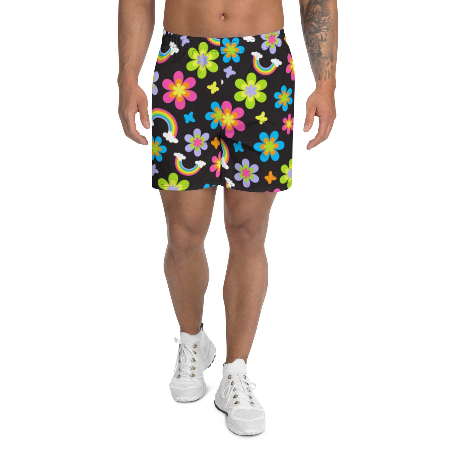 Funky Town Black Men's Athletic Shorts