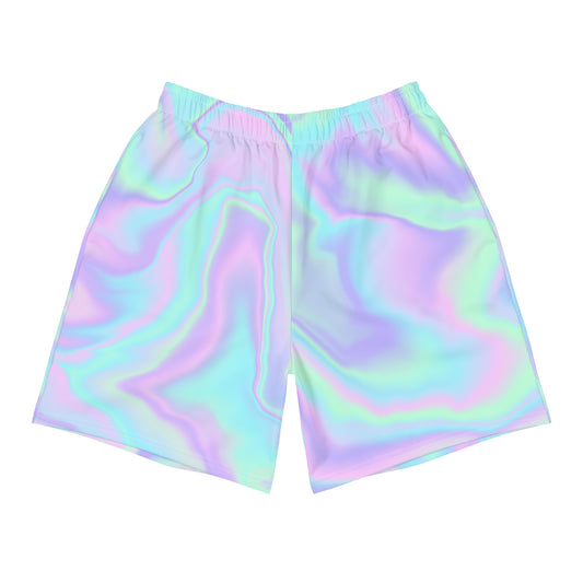 Pastel Watercolor Men's Recycled Athletic Shorts