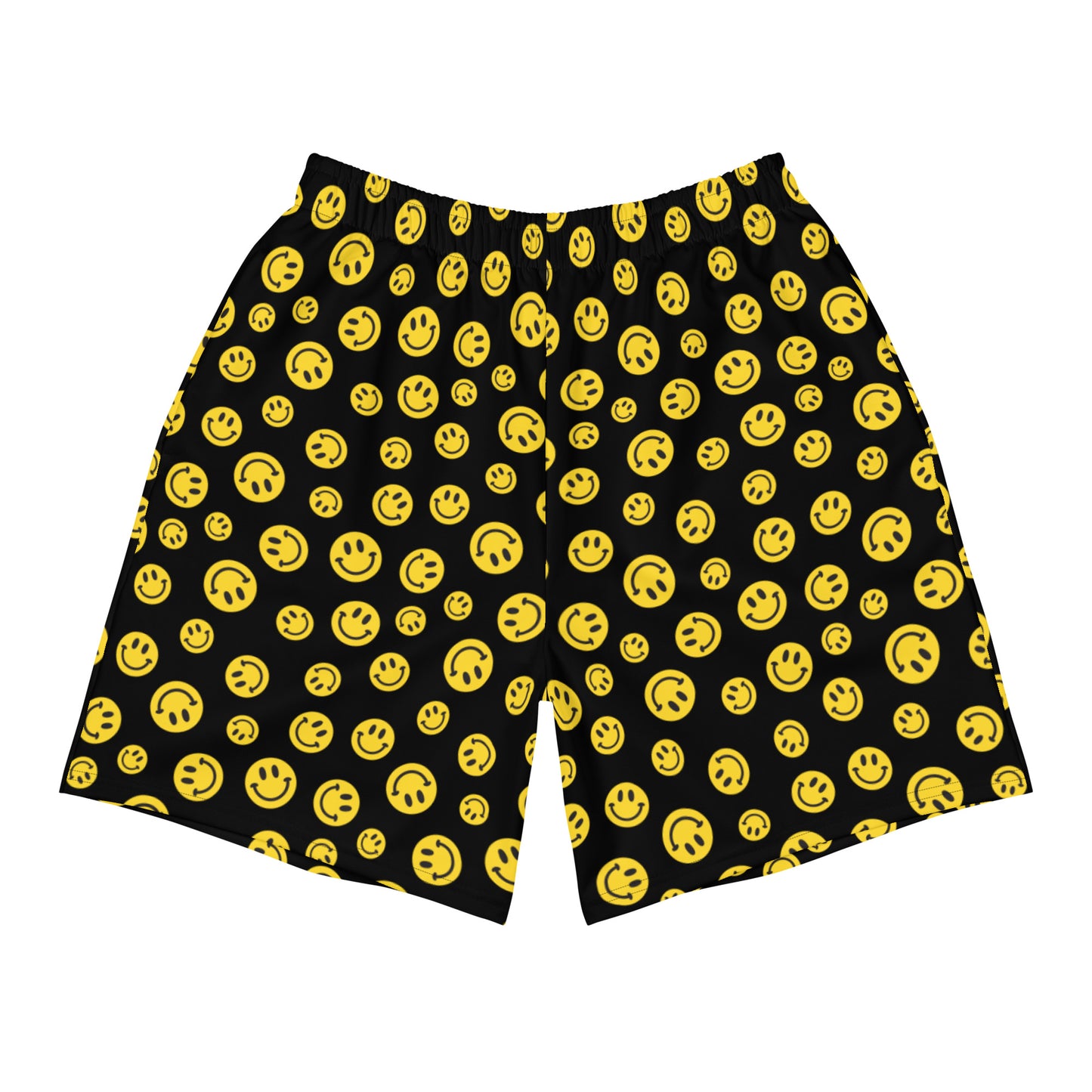 Yellow Smile Men's Athletic Shorts