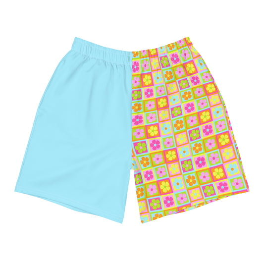 Full Bloom | Light Blue Men's Athletic Shorts