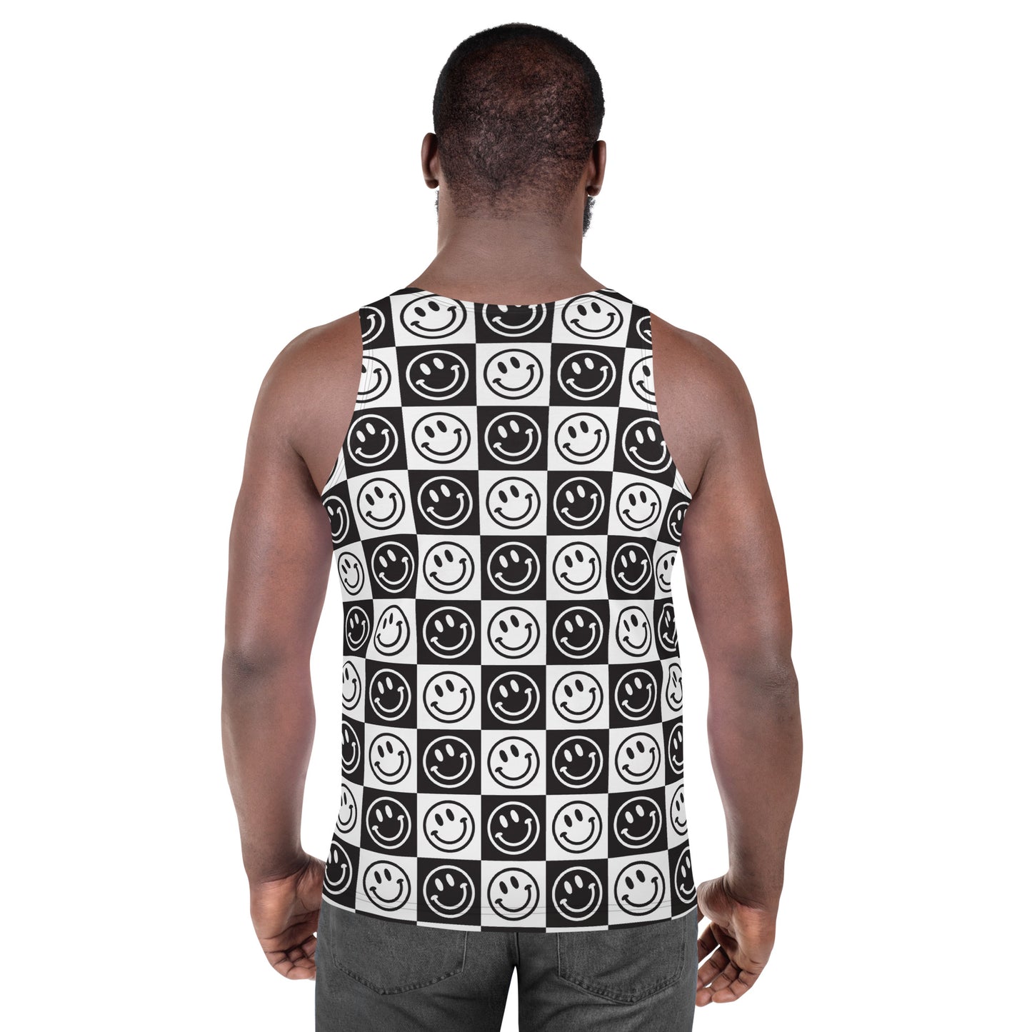 B&W Checker Smile Tank Top