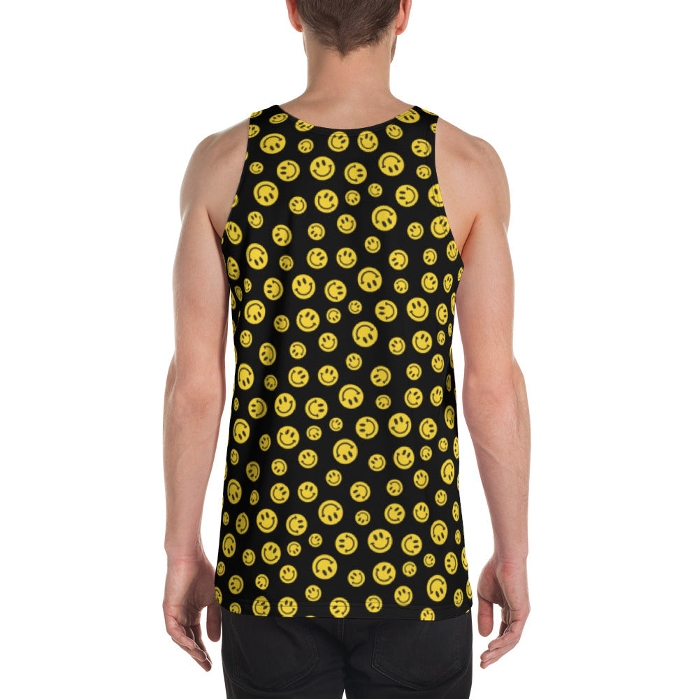 Yellow Smile Unisex Tank Top