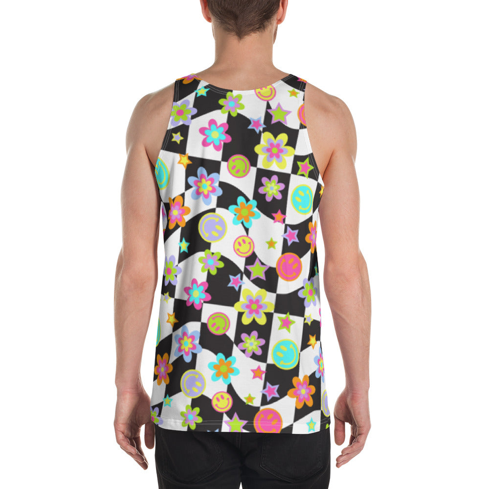 Groovy Checker Tank Top