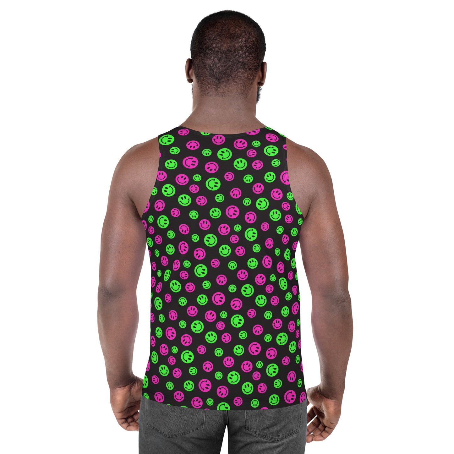 Pink & Green Smiles Tank Top