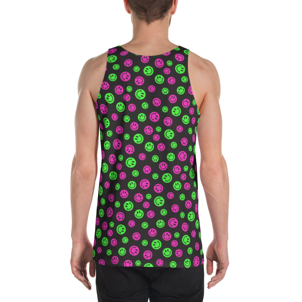 Pink & Green Smiles Tank Top