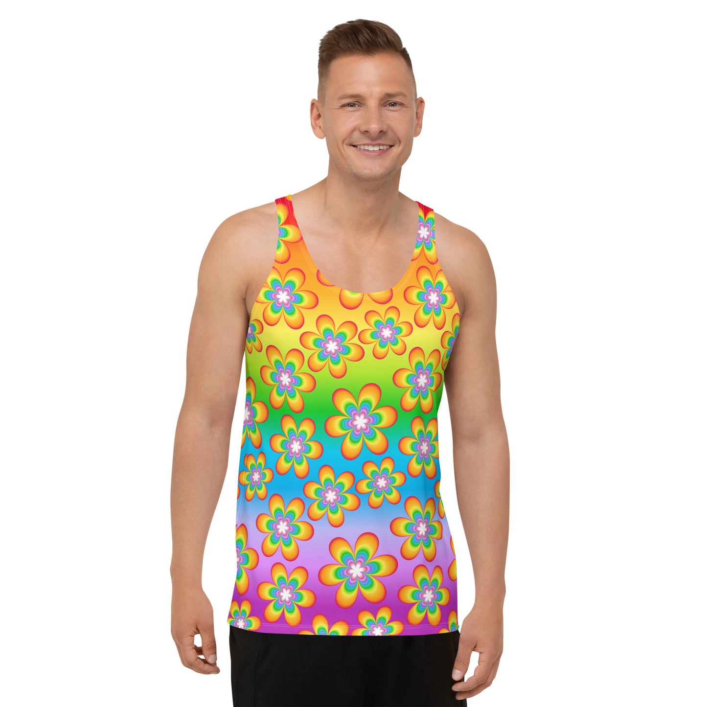 Rainbow Bloom Tank Top