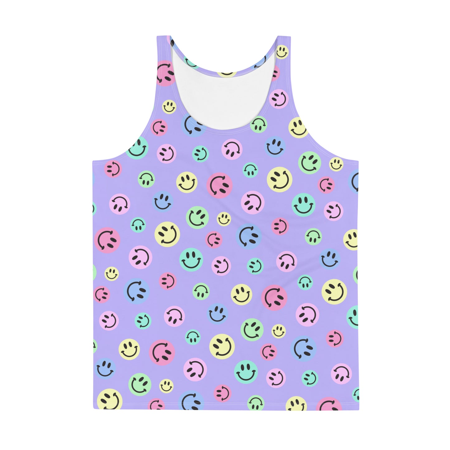 Purple Smiles Pastel Tank Top