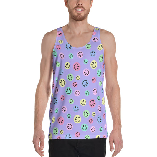 Purple Smiles Pastel Tank Top