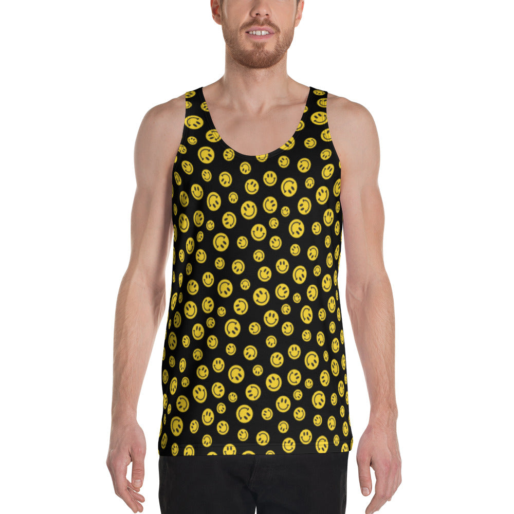 Yellow Smile Unisex Tank Top