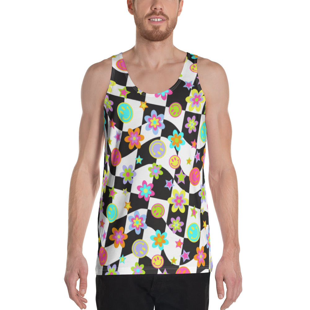 Groovy Checker Tank Top