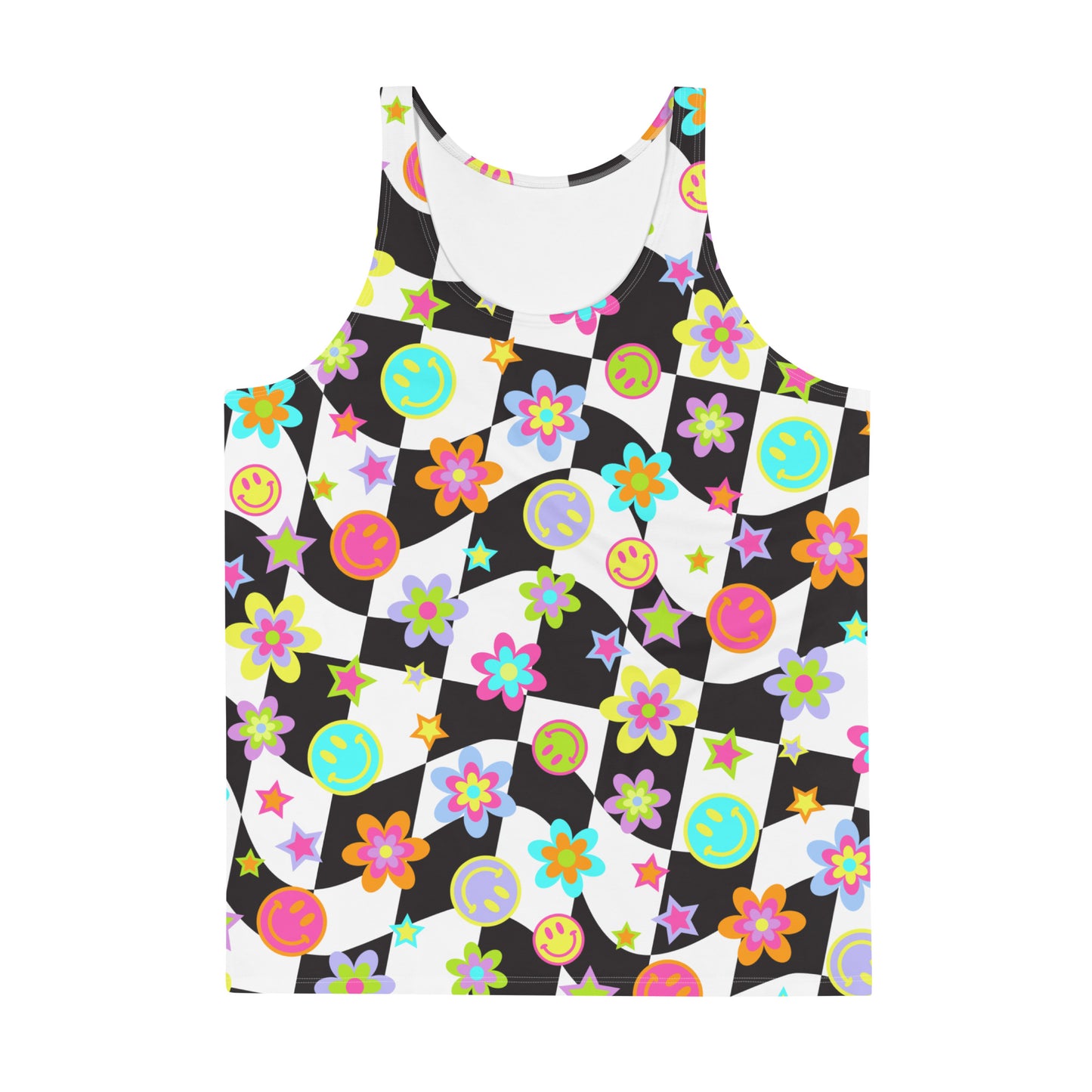 Groovy Checker Tank Top