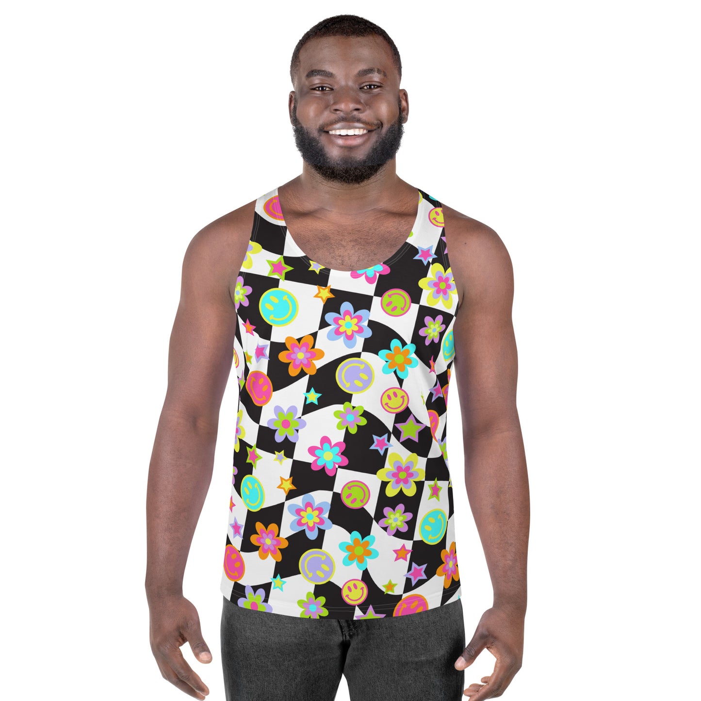 Groovy Checker Tank Top